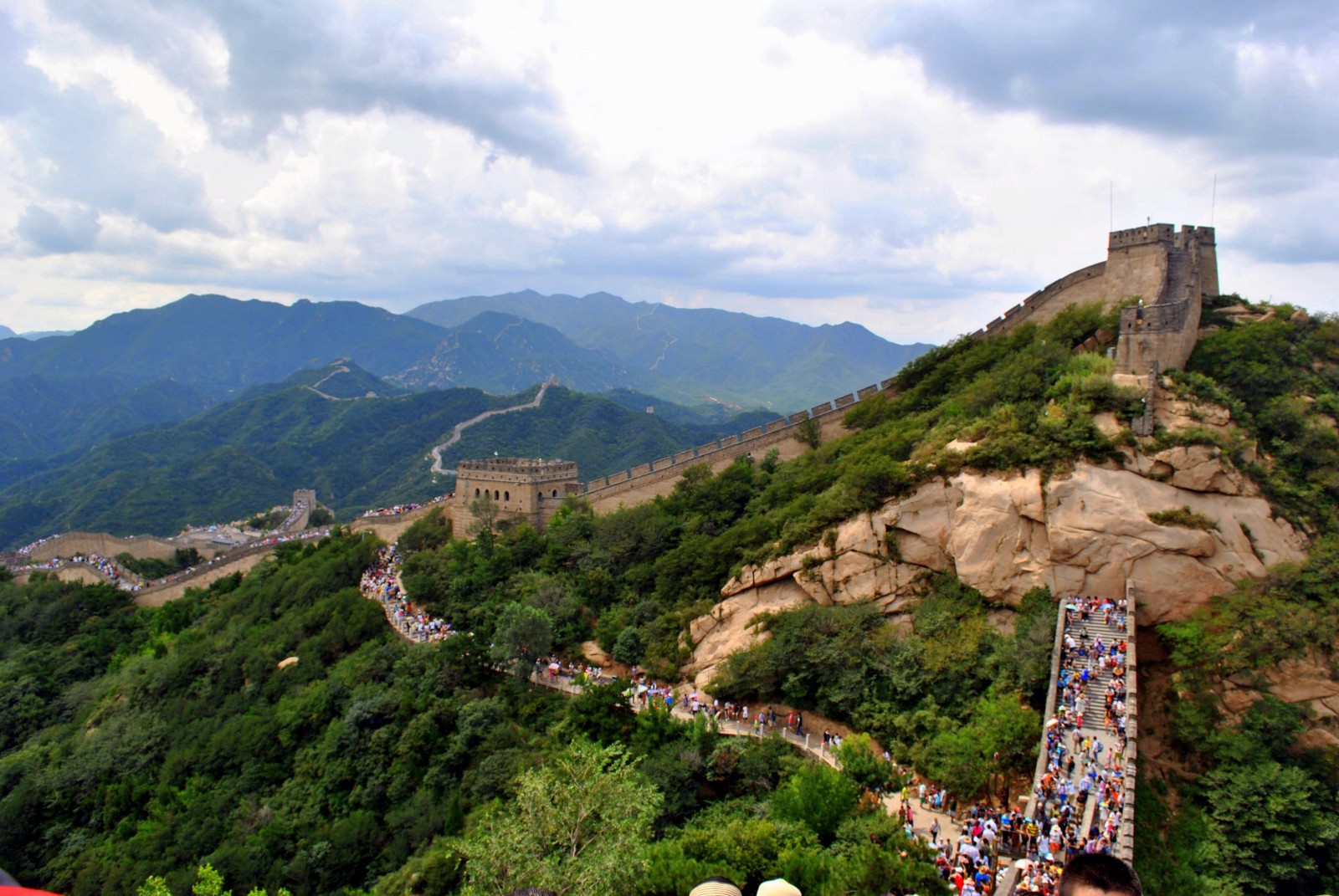 Walking across the Great Wall of China